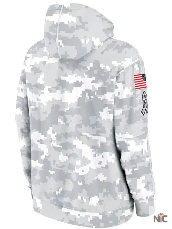 Philadelphia Eagles Salute To Service Camo 2024 Hoodie Clanton Jacket