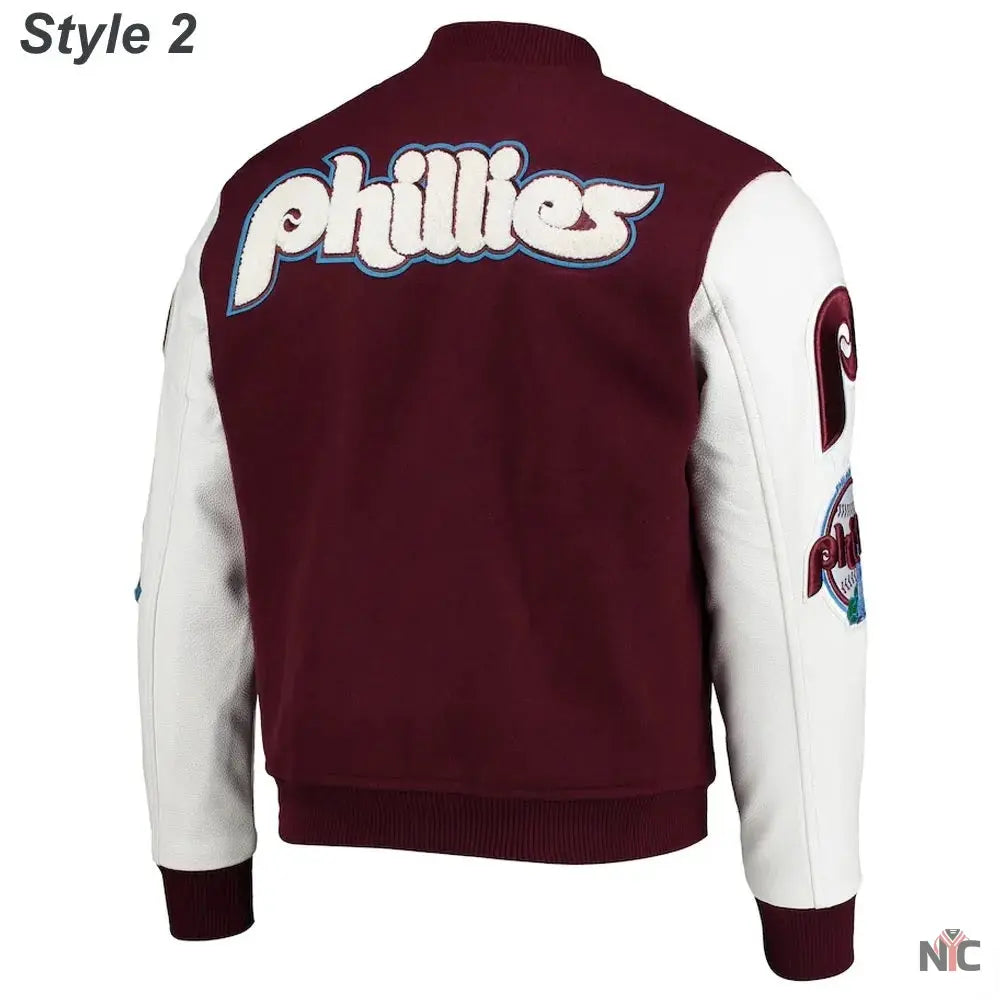 Philadelphia Phillies Letterman Varsity Jacket Clanton Jacket