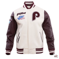 Philadelphia Phillies Retro Classic Rib Wool Varsity Jacket Clanton Jacket