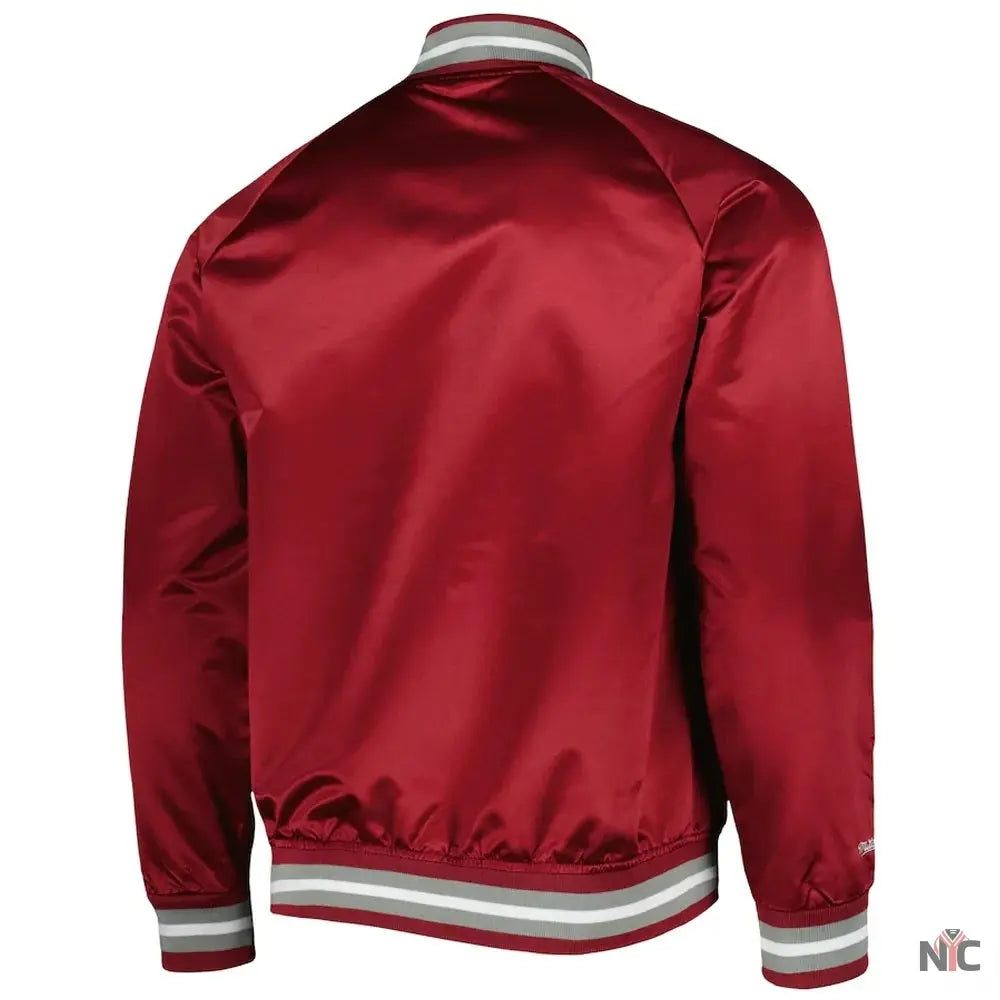 Philadelphia Phillies Satin Raglan Full-Snap Jacket Clanton Jacket