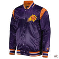 Phoenix Suns Force Play Purple Varsity Satin Jacket Clanton Jacket