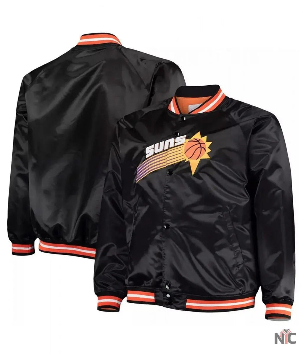 Phoenix Suns Hardwood Classics Throwback Satin Jacket Clanton Jacket
