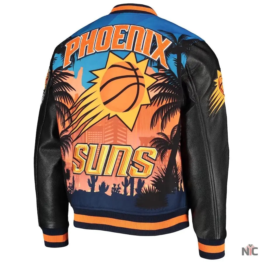 Phoenix Suns Team Remix Varsity Full-Zip Jacket Clanton Jacket