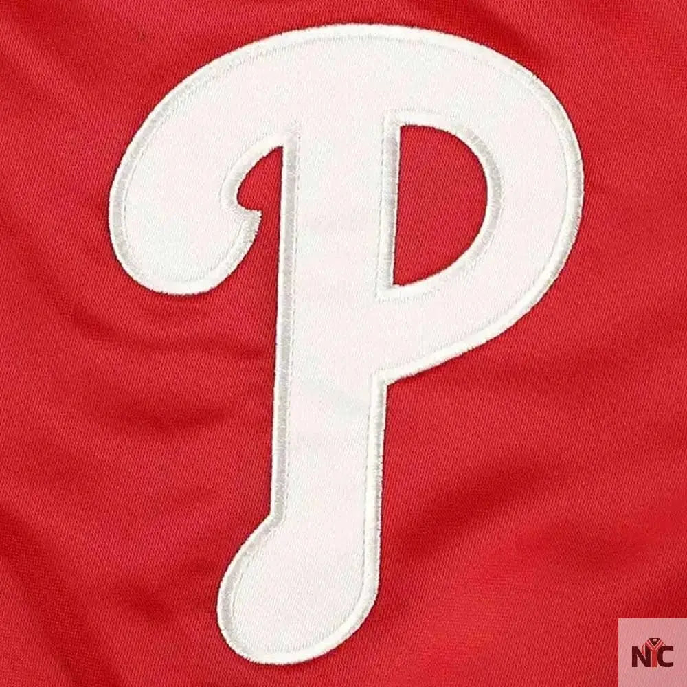 Pick & Roll Philadelphia Phillies Varsity Satin Jacket Clanton Jacket