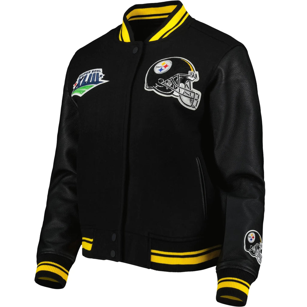 Pittsburgh Steelers Classic Wool and Leather Varsity Jacket