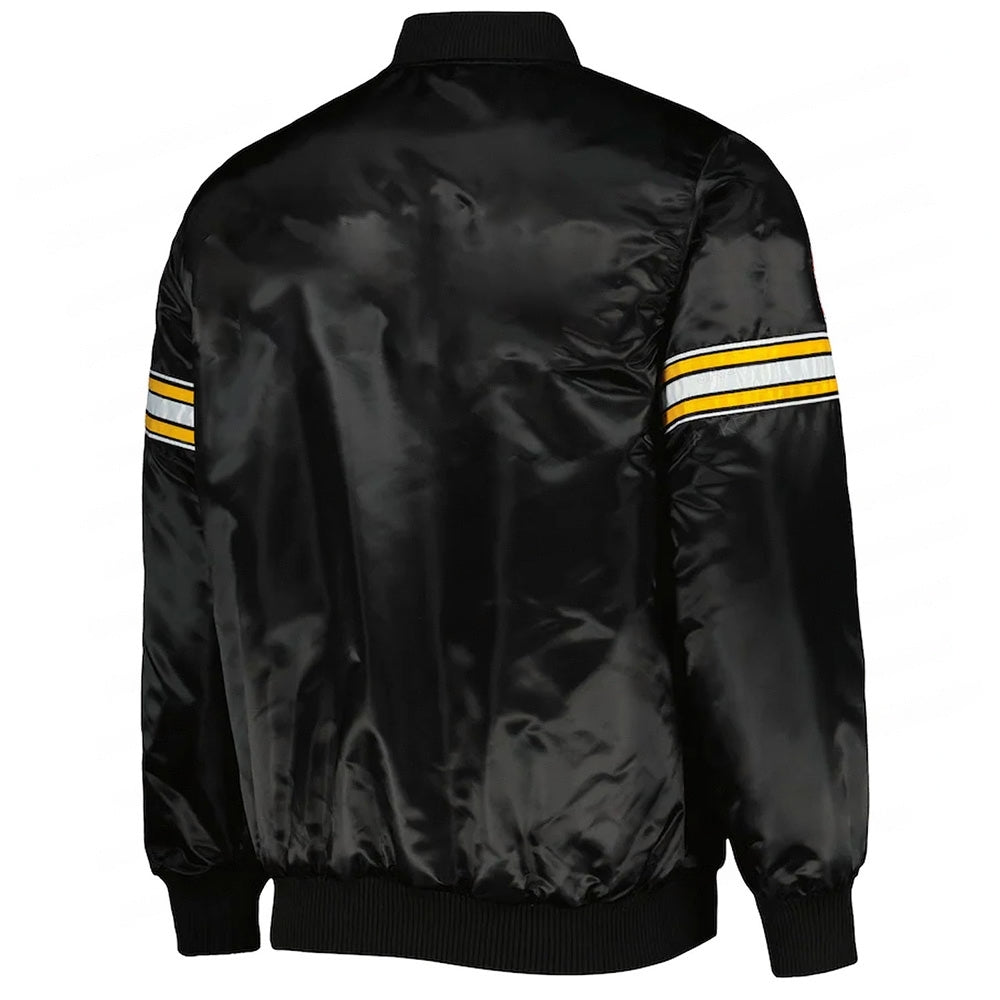 Pittsburgh Steelers Heavyweight Satin Varsity Jacket