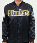 Pittsburgh Steelers NFL Black Satin Jacket
