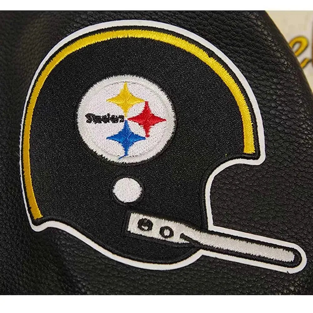 Pittsburgh Steelers Retro Classic Varsity Cream Jacket