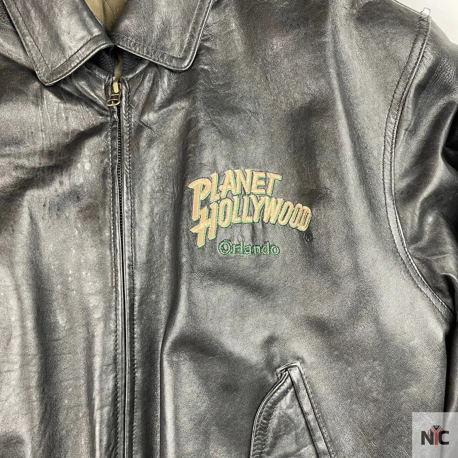 Planet Hollywood Orlando Leather Jacket Clanton Jacket