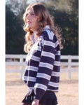 Plathville Teegan Nichols Striped Rugby Shirt USA Jackets
