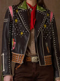 Rodeo Atomic Ranch Black Biker Jacket Clanton Jacket