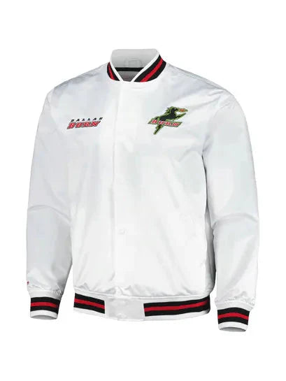 MLS FC Dallas Burn City White Varsity Jacket Clanton Jacket