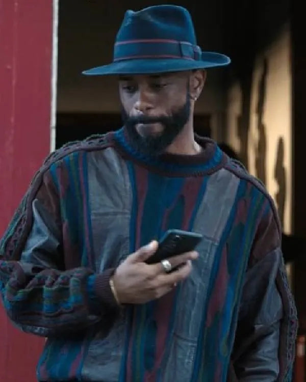 Play Dirty 2025 LaKeith Stanfield Multicolor Sweater