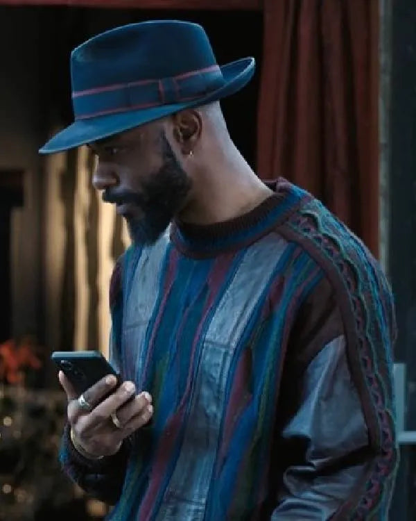 Play Dirty 2025 LaKeith Stanfield Multicolor Sweater