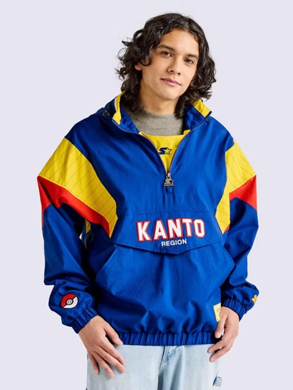 Pokémon Starter Kanto Pullover Jacket Blue WorthVee