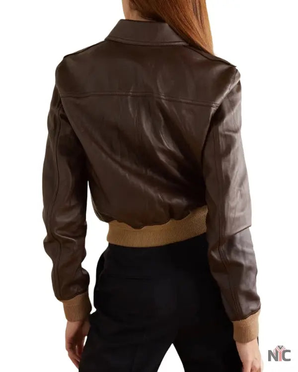 Poker Face Natasha Lyonne Leather Bomber Jacket Clanton Jacket