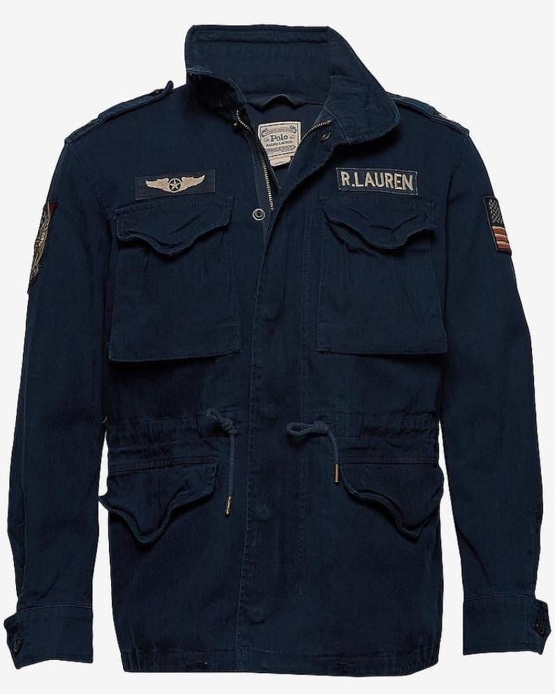 Polo Ralph Lauren Iconic Field Jacket Vintage Military Style M-65 Coat WorthVee