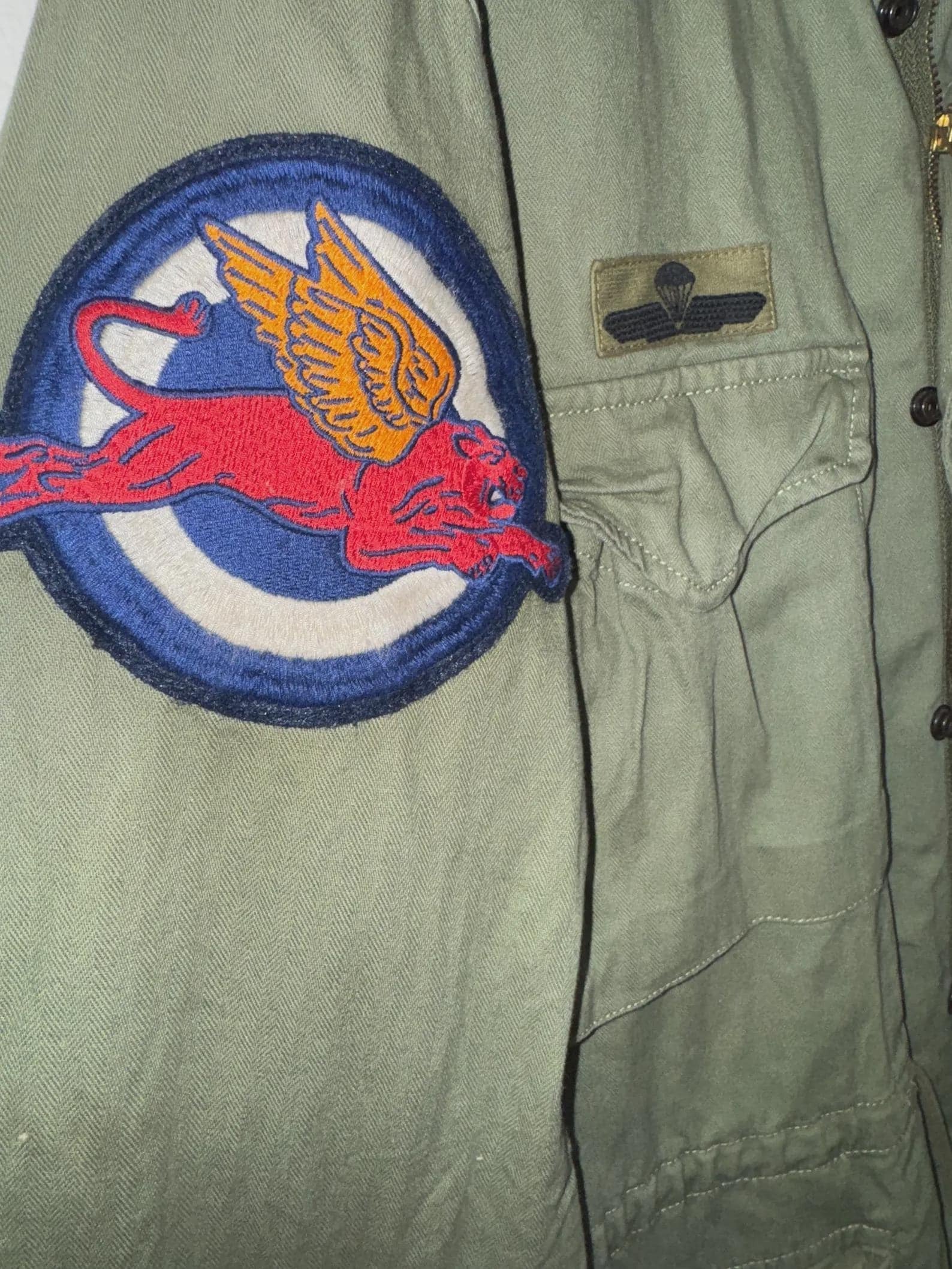 Polo Ralph Lauren M-65 Combat Jacket US-RL Military Army Patch Field WorthVee