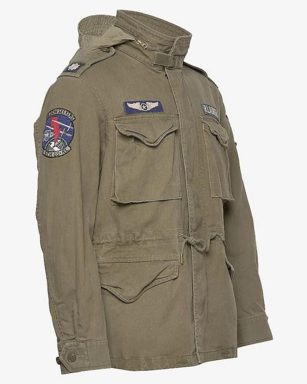 Polo Ralph Lauren M-65 Field Jacket Olive Green Military Style Coat WorthVee