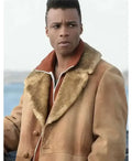 Pose Ricky Brown Suede Shearling Jacket