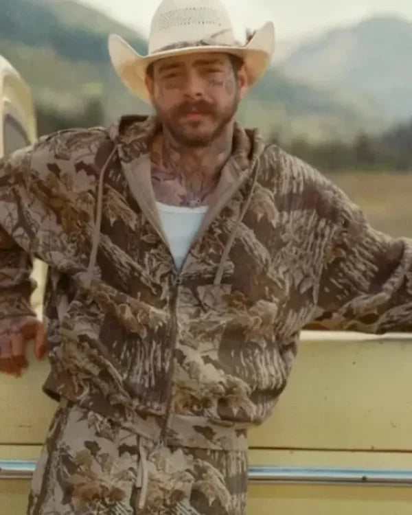 Post Malone Skims Realtree Camo Hoodie