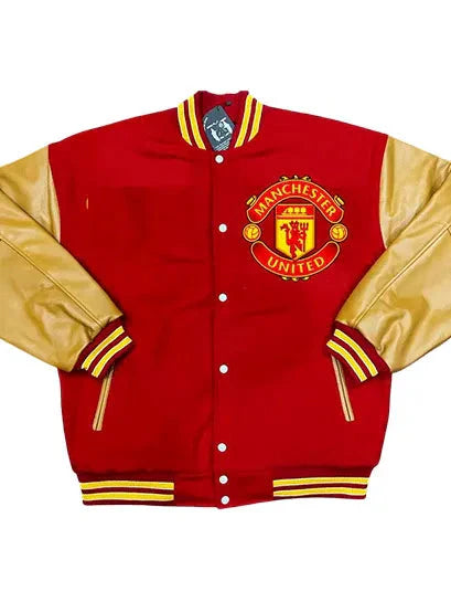 Manchester United F.C. Wool Varsity Jacket Clanton Jacket