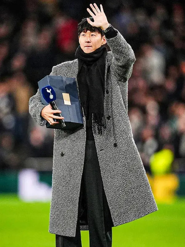 Premier League LAFC Son HeungMin Tweed Coat WorthVee