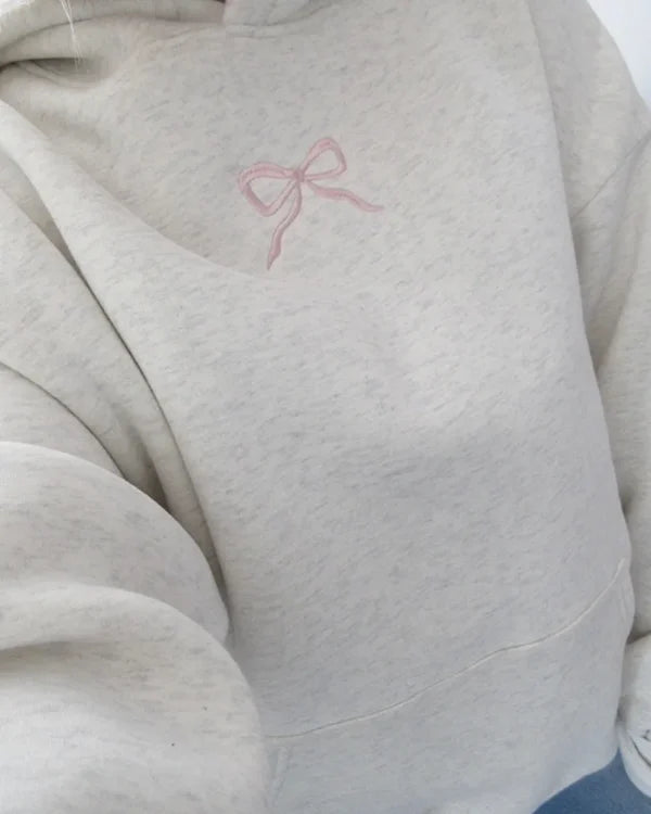 PrisanaBay Grey Bow Hoodie WorthVee