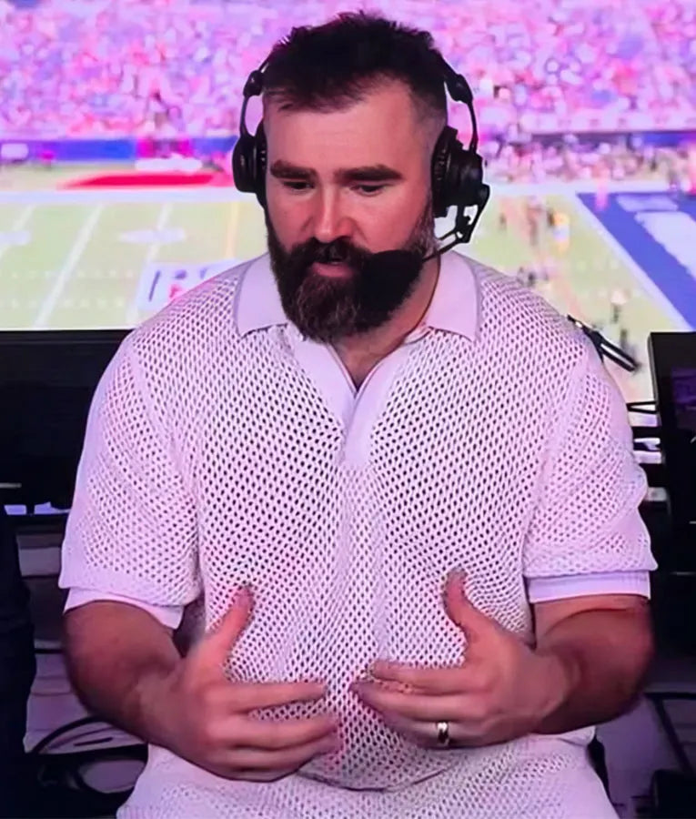 Pro Bowl Games 2025 Jason Kelce Crochet Shirt