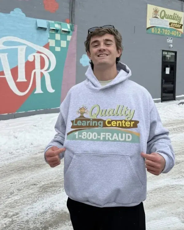 Quality Learing Center Grey Hoodie