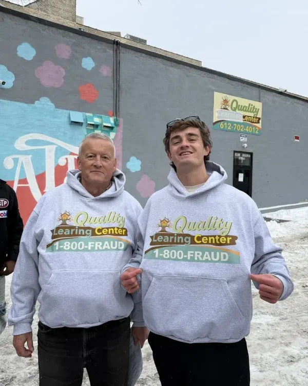 Quality Learing Center Grey Hoodie
