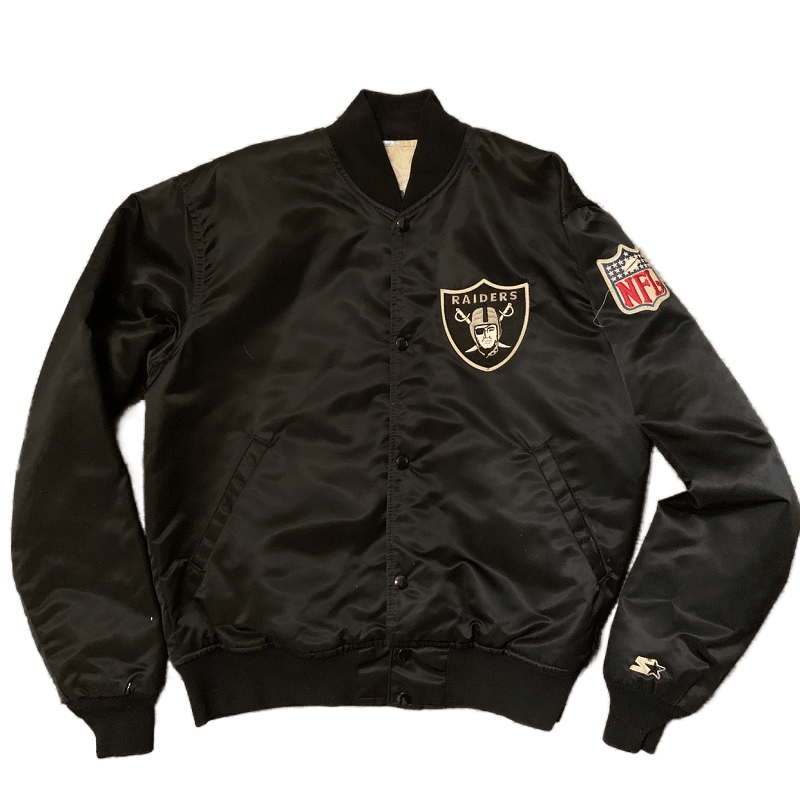 Raiders Starter Vintage Satin Varsity Jacket WorthVee