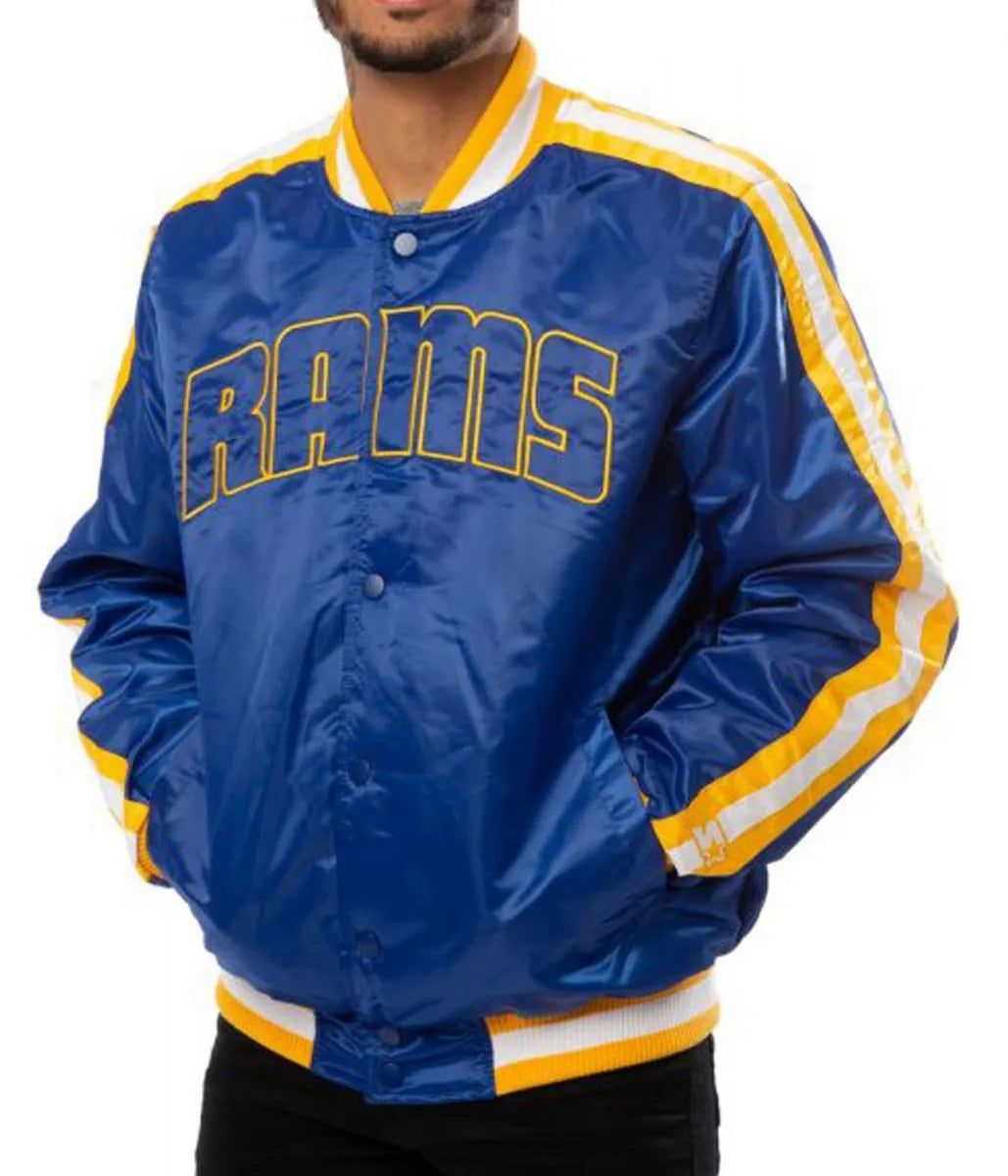 Rams LA Satin Blue Jacket WorthVee