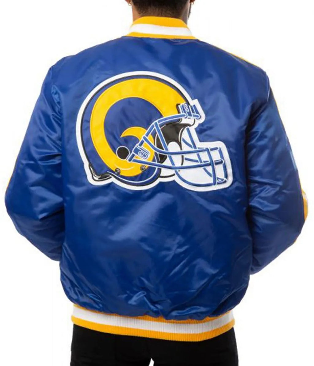 Rams LA Satin Blue Jacket WorthVee