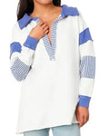 Real Housewives of Beverly Hills S15 Erika Girardi Striped Polo Sweatshirt