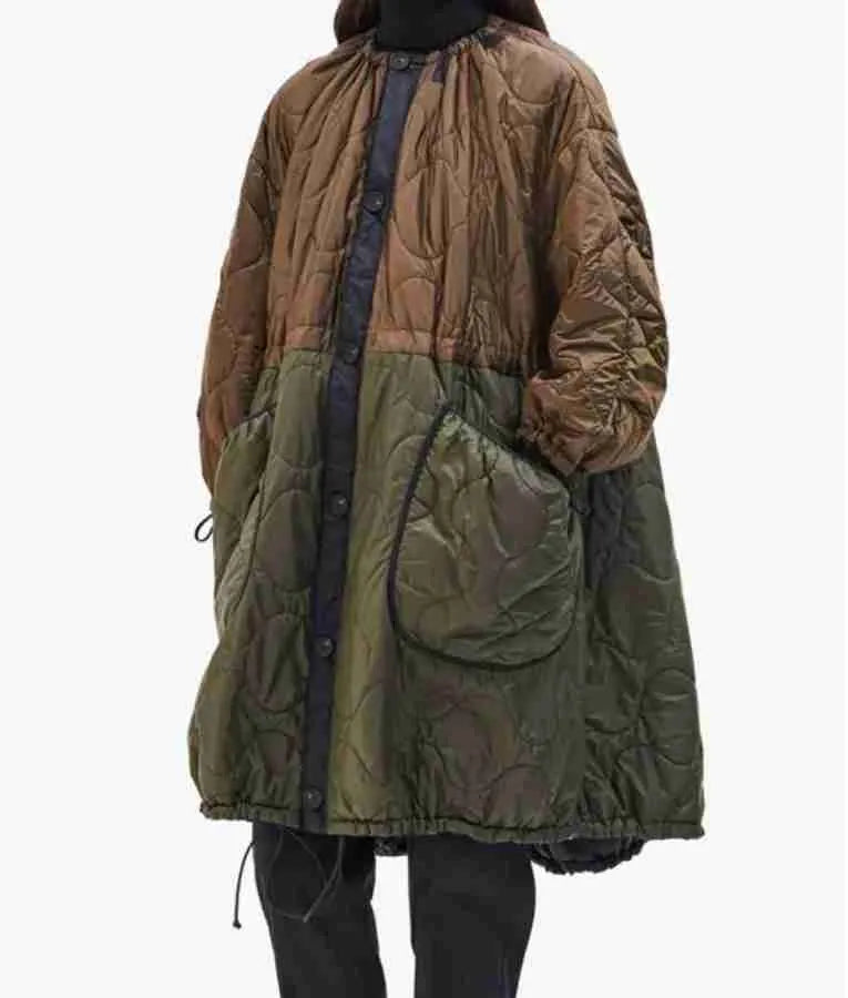 Real Housewives of New York City S015 Jenna Lyons Two Tone Quilted Parka Jacket