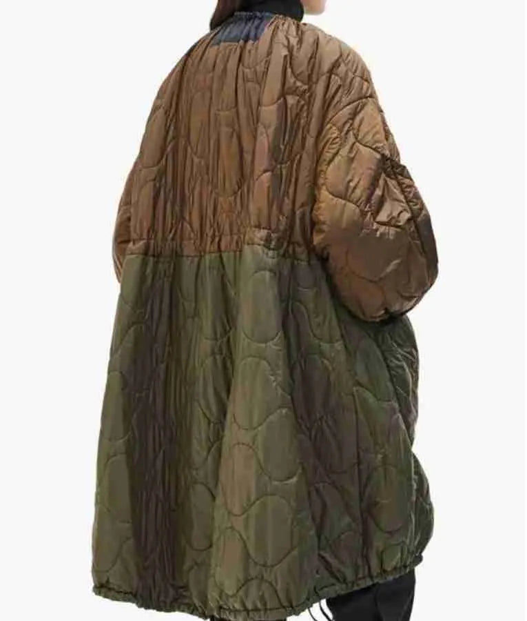 Real Housewives of New York City S015 Jenna Lyons Two Tone Quilted Parka Jacket