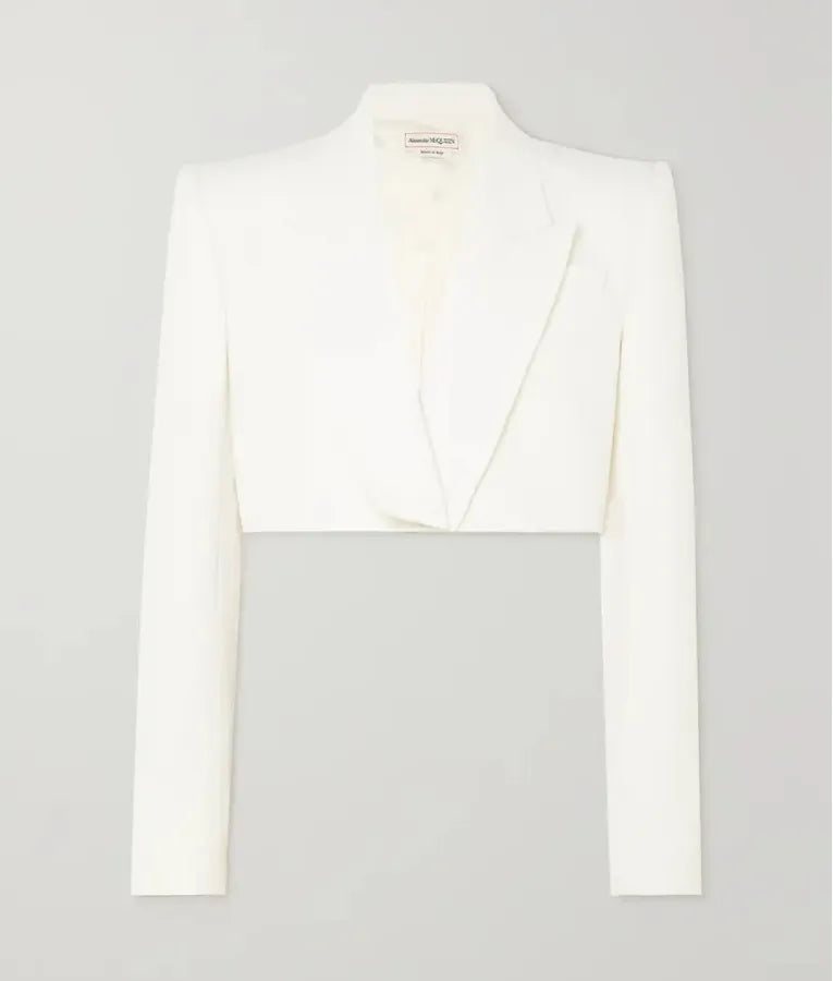 Real Housewives of Orange County Katie White Cropped Blazer
