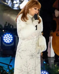 Reba McEntire Christmas Tree Lighting Ceremony Snowflake Embellish Coat WorthVee