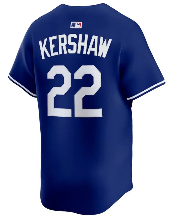 LA Dodgers Clayton Kershaw Royal Alternate 2 Limited Player Jersey