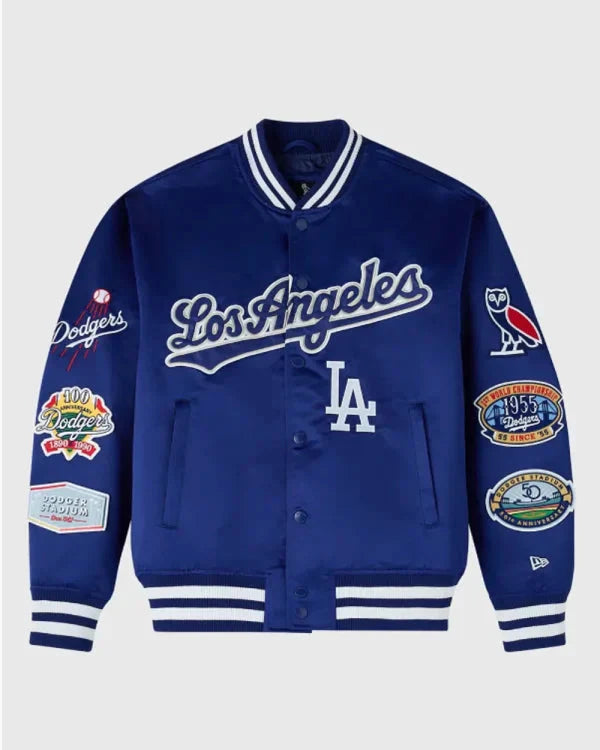 OVO x New Era x MLB Dodgers Varsity Jacket Clanton Jacket