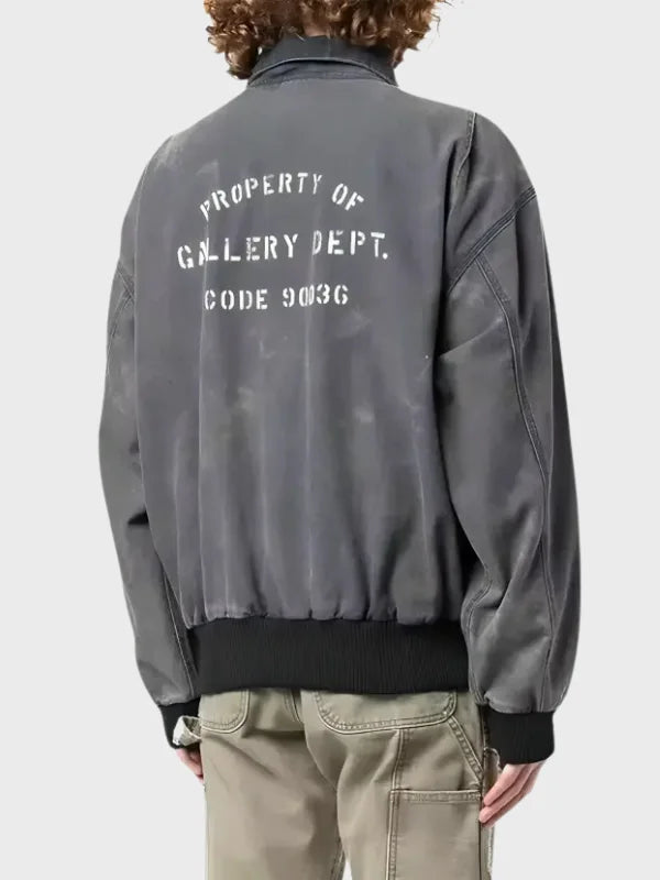 Recreation Gallery Dept Mechanic Navy Blue Bomber Jacket WorthVee