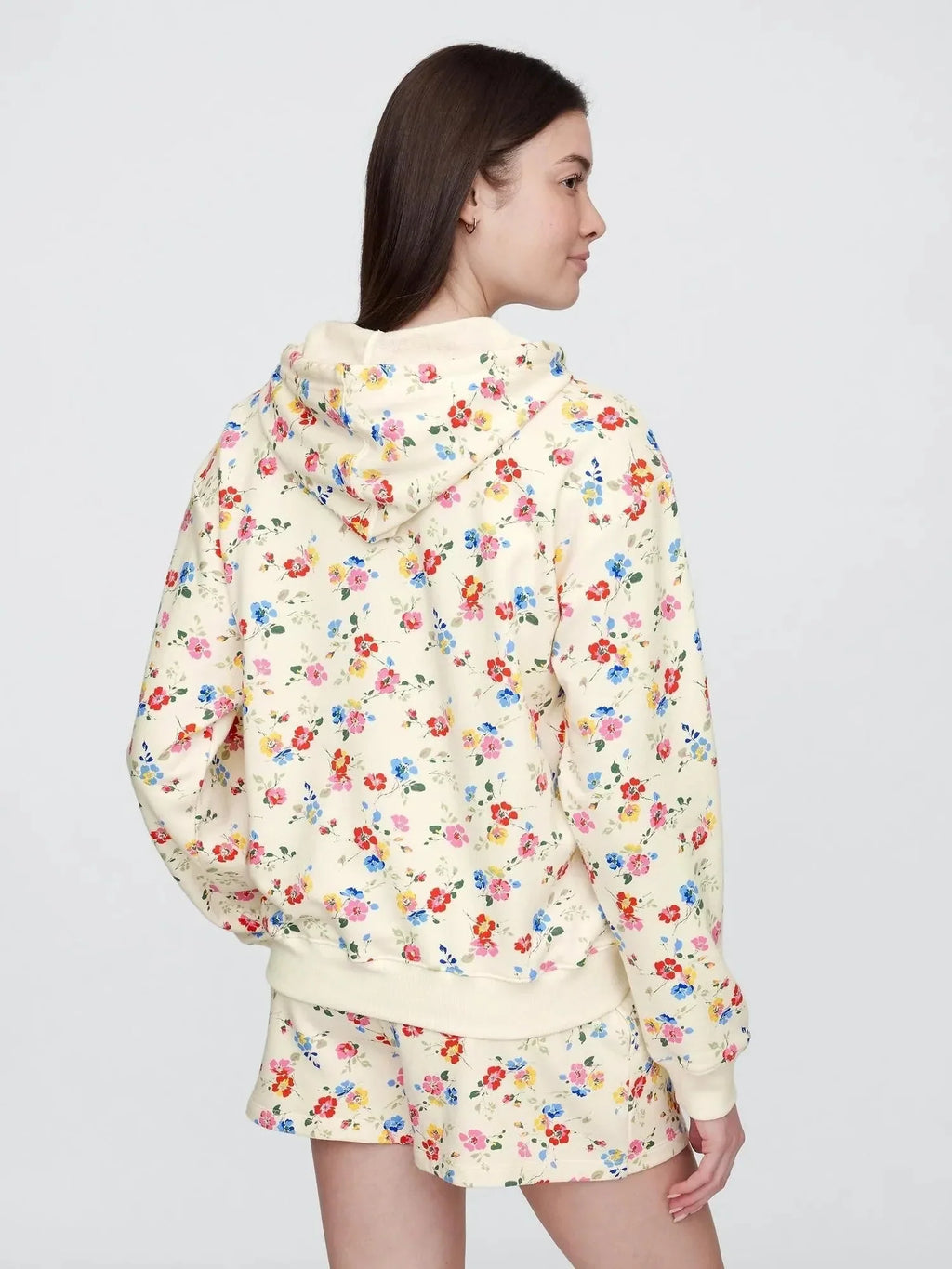 Relaxed Gap Logo Off White Hoodie Clanton Jacket