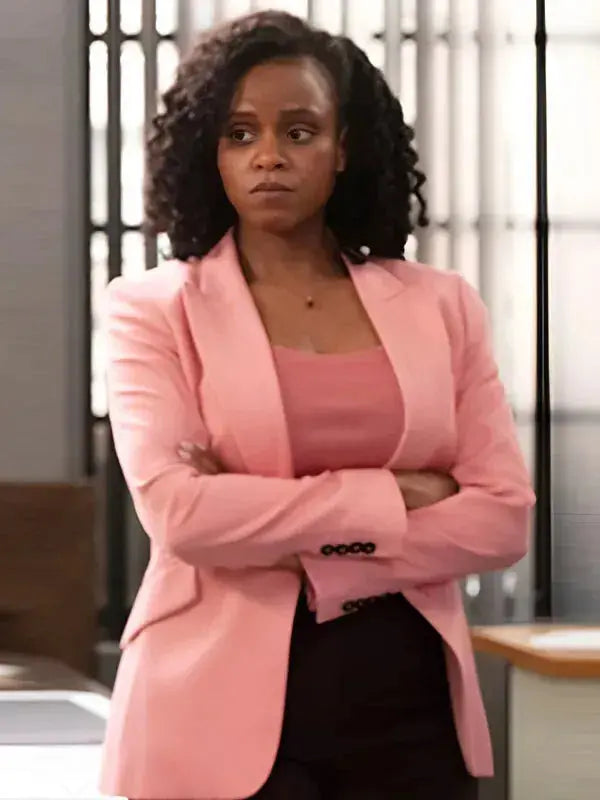 Renee Curry Law and Order SVU S27 Pink Blazer WorthVee
