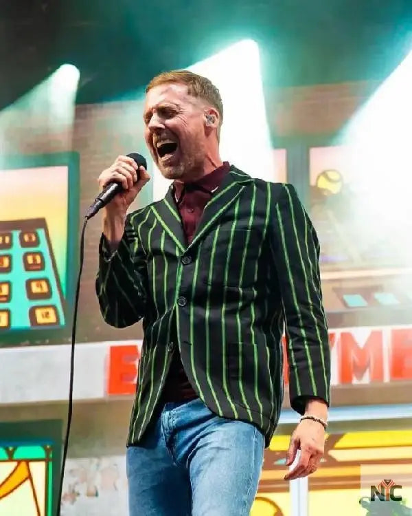 Ricky Wilson Alexandra Palace Park Striped Blazer Clanton Jacket