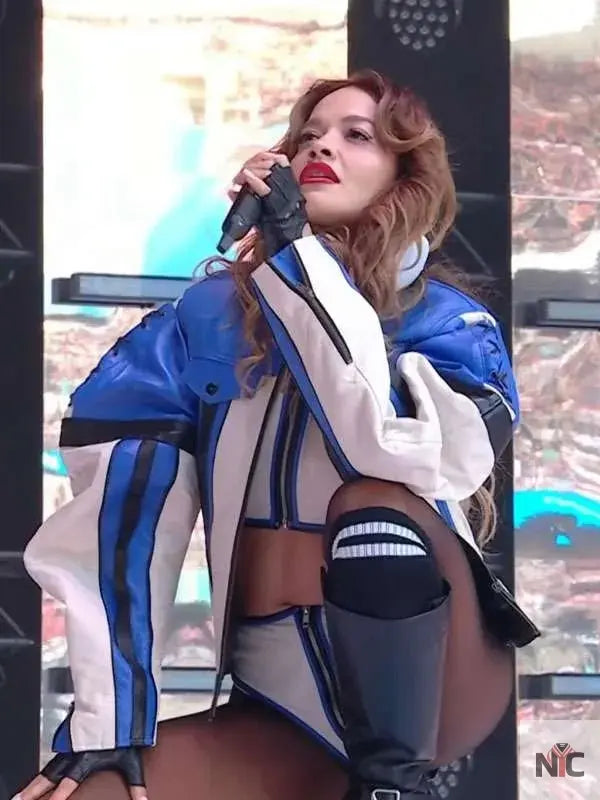 Rita Ora Summertime Ball 2025 Leather Jacket Clanton Jacket