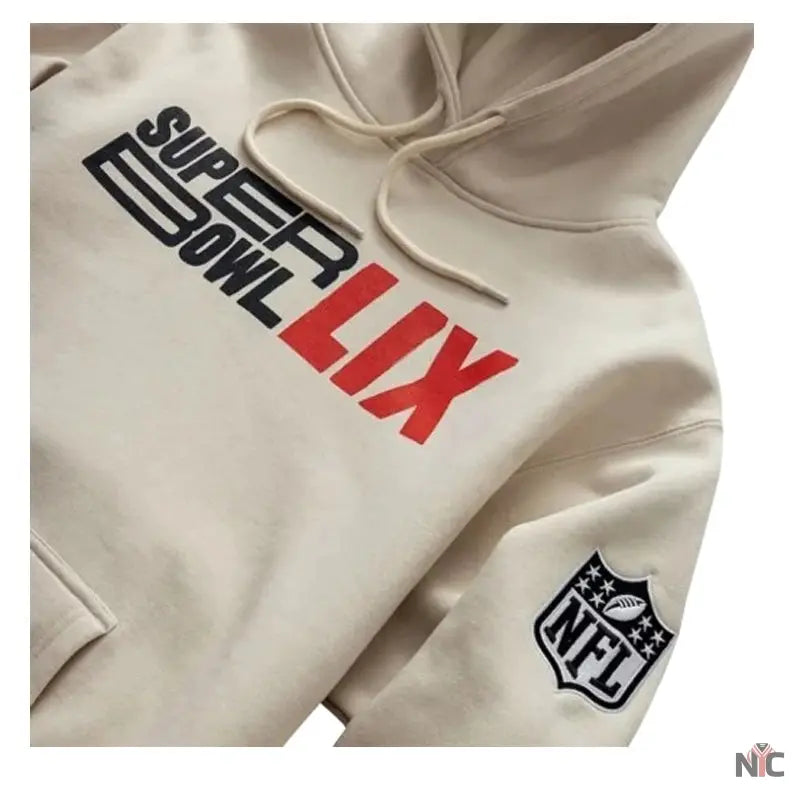 Roc Nation Cream Super Bowl LIX Vintage Hoodie Clanton Jacket