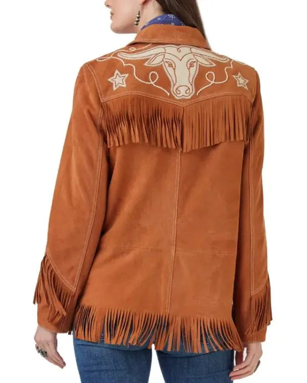 Rock a Retro-Rodeo Brown Fringed Suede Jacket