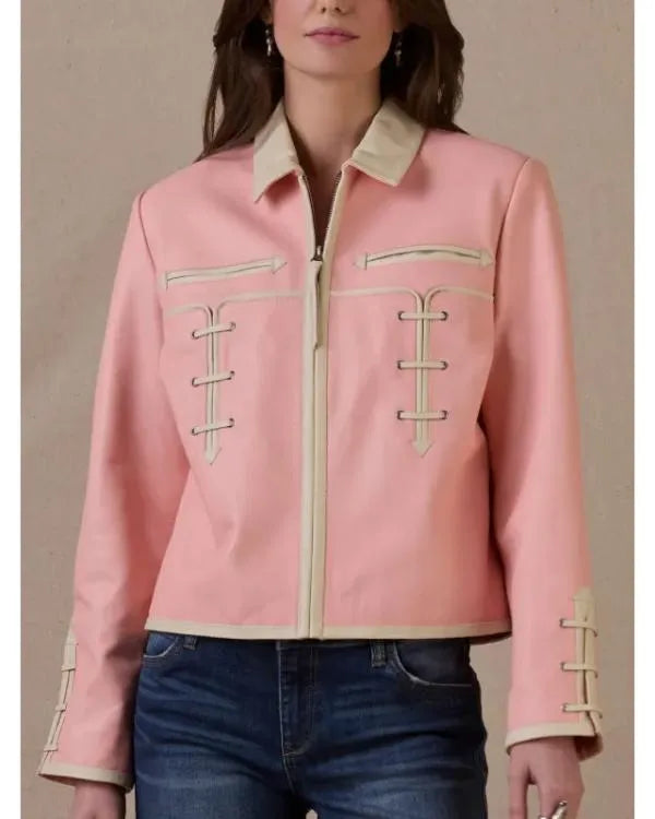 Rodeo Chaparral Pink Leather Jacket