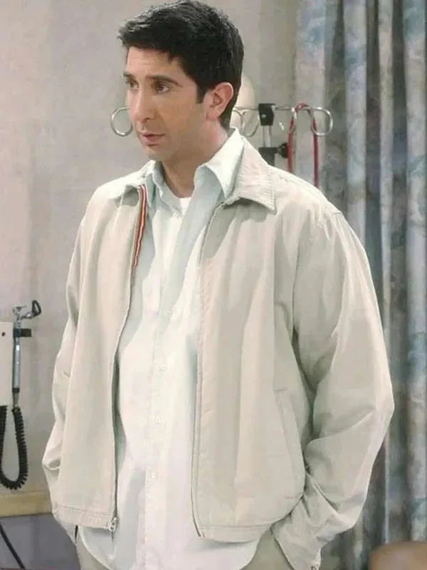 Ross Geller Friends White Jacket Clanton Jacket